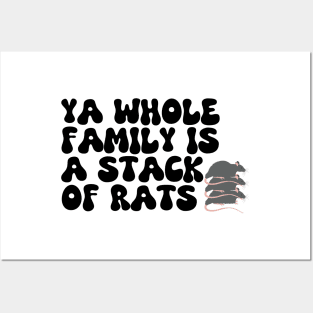 Stack of Rats - The Basement Yard Podcast Joke Posters and Art
